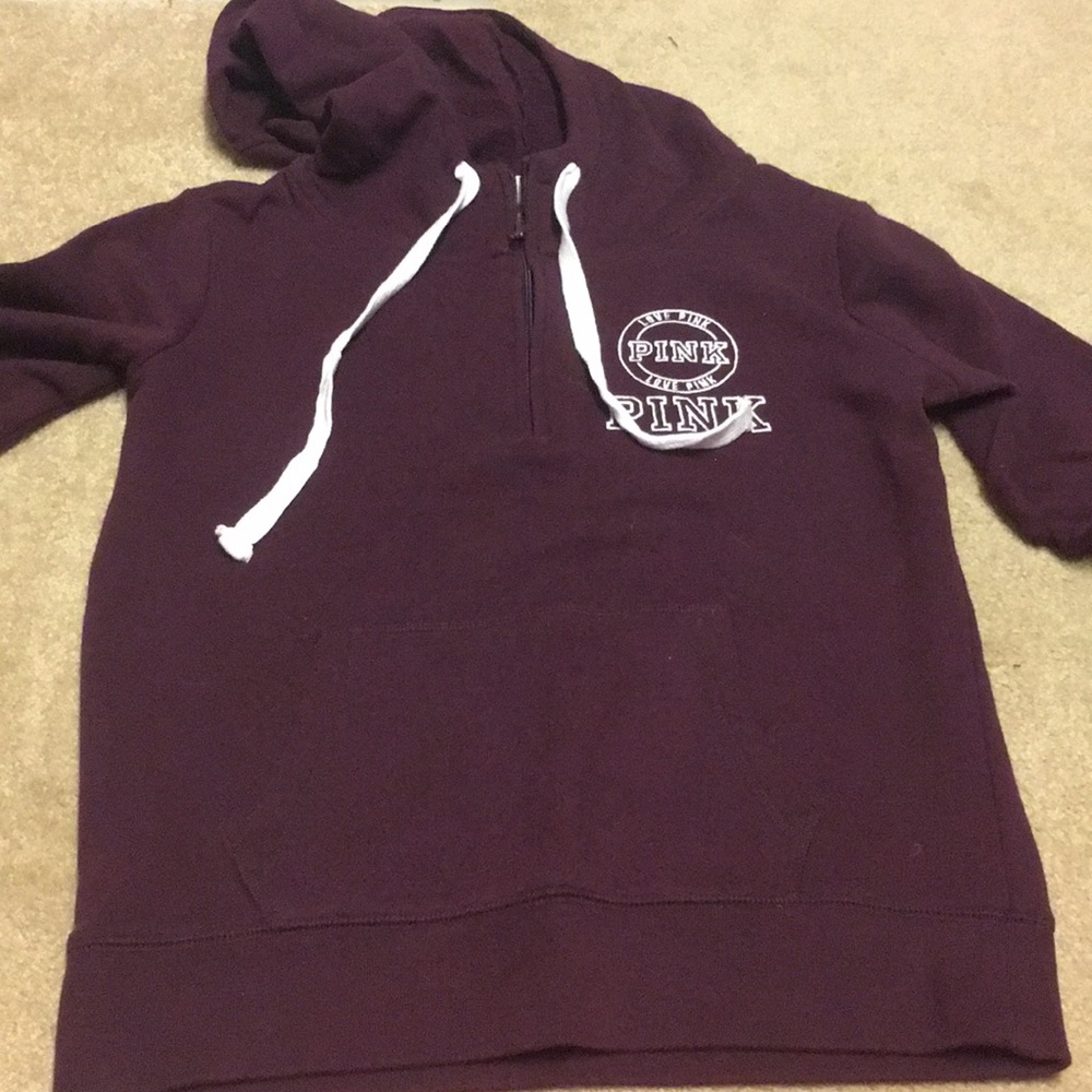 PINK half zip hoodie